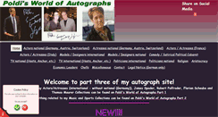 Desktop Screenshot of poldis-autographs.net
